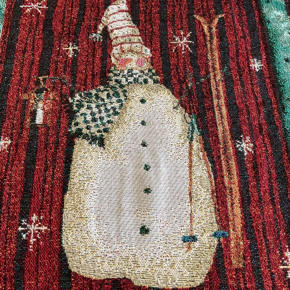 Christmas Snowmen Woven Throw/Blanket Mohawk/Valorie Wenk